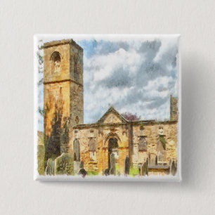 Old Holy Trinity Gothic Architecture Church Button