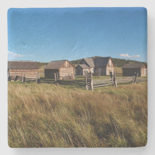 Old Homestead in Colorado Square Coaster