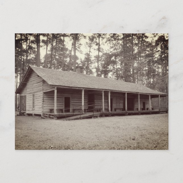 Old Homesteader's Cabin Postcard (Front)