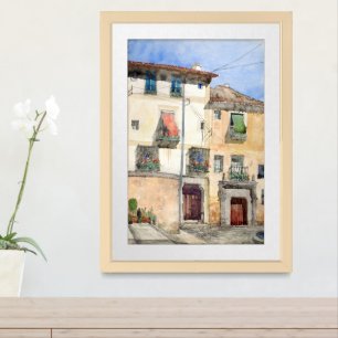 Old House at Segovia, Spain Cass Gilbert Framed Art