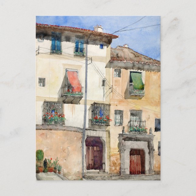 Old House at Segovia, Spain | Cass Gilbert Postcard (Front)