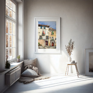 Old House at Segovia, Spain Cass Gilbert Poster