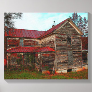 Old House in Haywood County Canvas Photo Tile