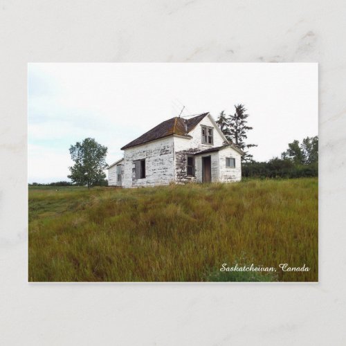 Old House in Saskatchewan Postcard