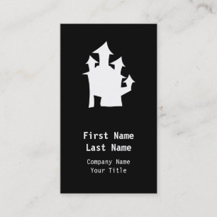 Old House, in White. Business Card