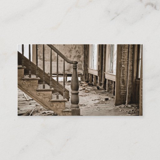 Customizable Old House Remodeling Restoration Business Card Template