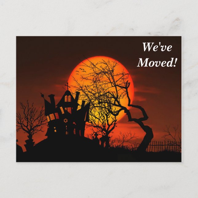 Old House We've Moved New Address Postcard (Front)