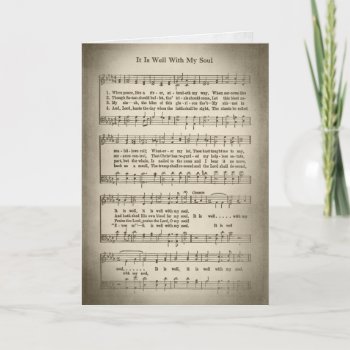 Old Hymn Music For Sympathy Card by dryfhout at Zazzle