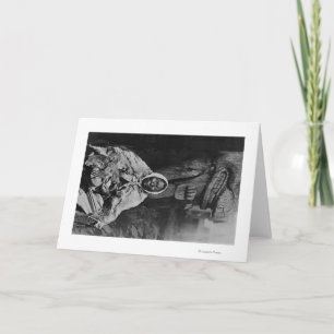 Old Indian Witch Doctor in Alaska Photograph Card