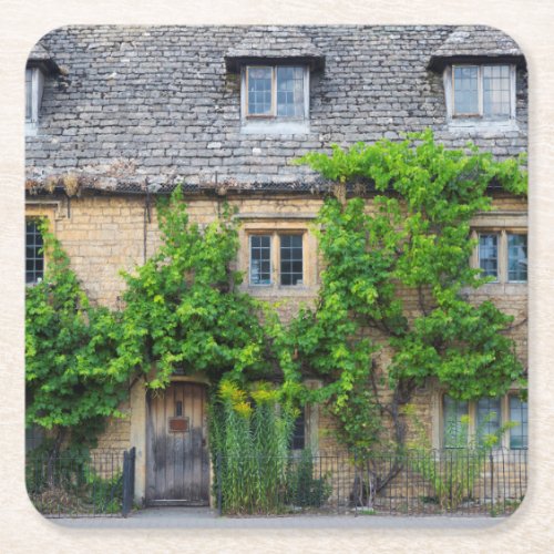 Old Inn along High Street Square Paper Coaster