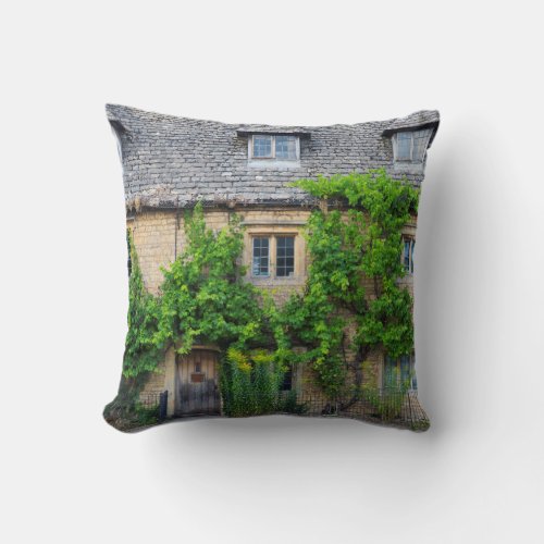 Old Inn along High Street Throw Pillow