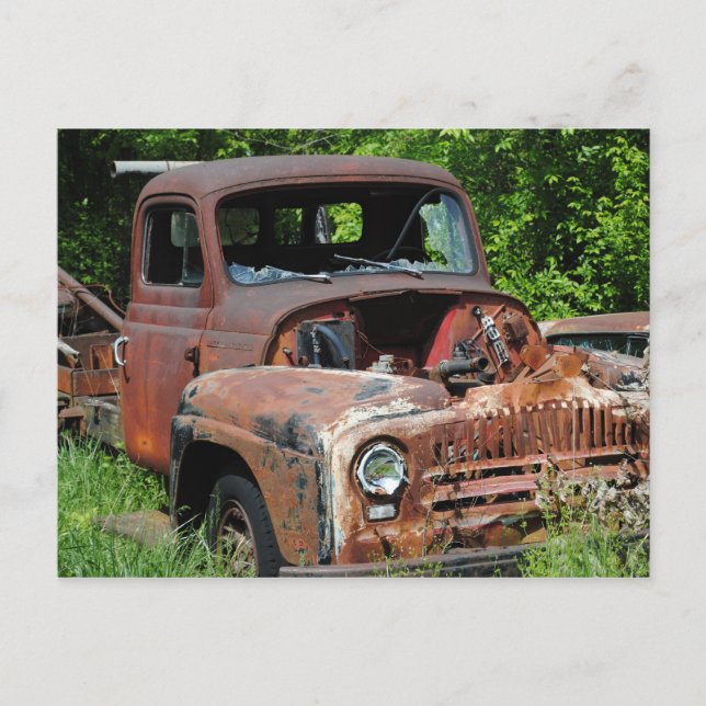 Old International Pickup Postcard (Front)