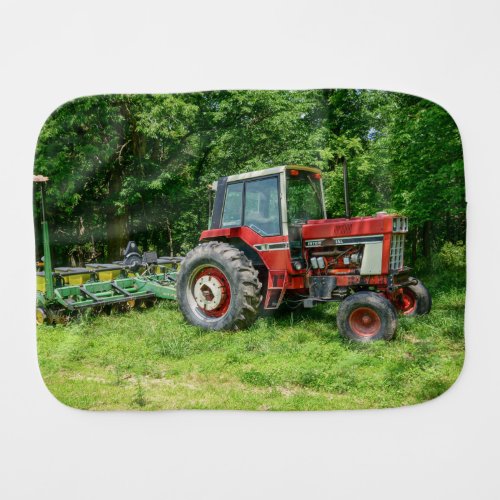 Old International Tractor Baby Burp Cloth