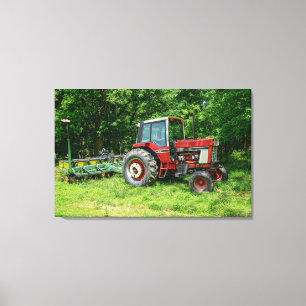 Old International Tractor Canvas Print