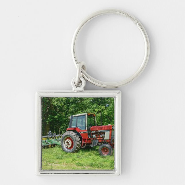 Old International Tractor Keychain (Front)