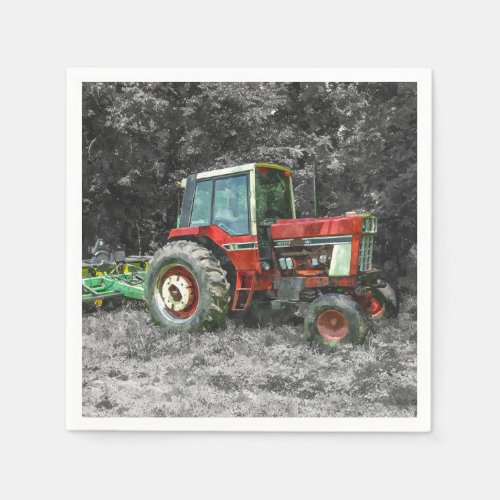 Old International Tractor Painterly Napkins