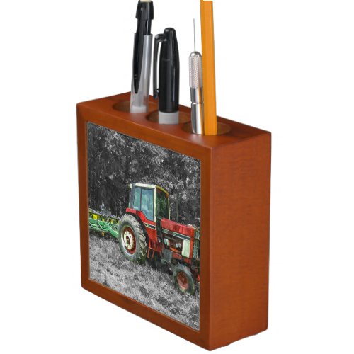 Old International Tractor Painterly PencilPen Holder