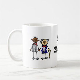 Old Interracial Gay Couple Coffee Mug