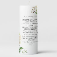 Old Irish Blessing & Personalize Wedding Greenery