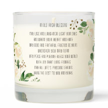 Old Irish Blessing & Personalize Wedding Greenery