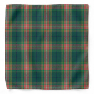 Old Irish Clan Gallagher Tartan Plaid Bandana