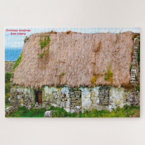 Old Irish Cottage Galway Ireland Jigsaw Puzzle