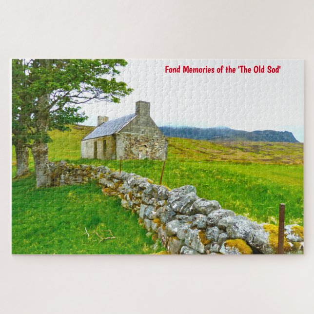 Old Irish Cottage Galway Ireland. Jigsaw Puzzle (Horizontal)