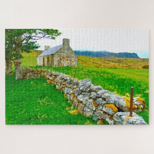 Old Irish Cottage Galway Ireland Jigsaw Puzzle