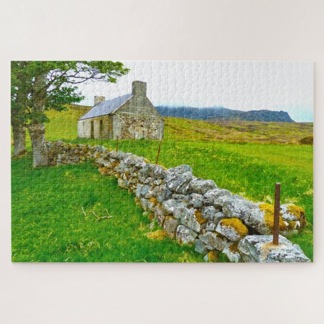 Old Irish Cottage Galway Ireland. Jigsaw Puzzle (Horizontal)