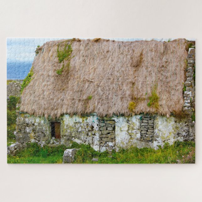 Old Irish Cottage Galway Ireland. Jigsaw Puzzle (Horizontal)