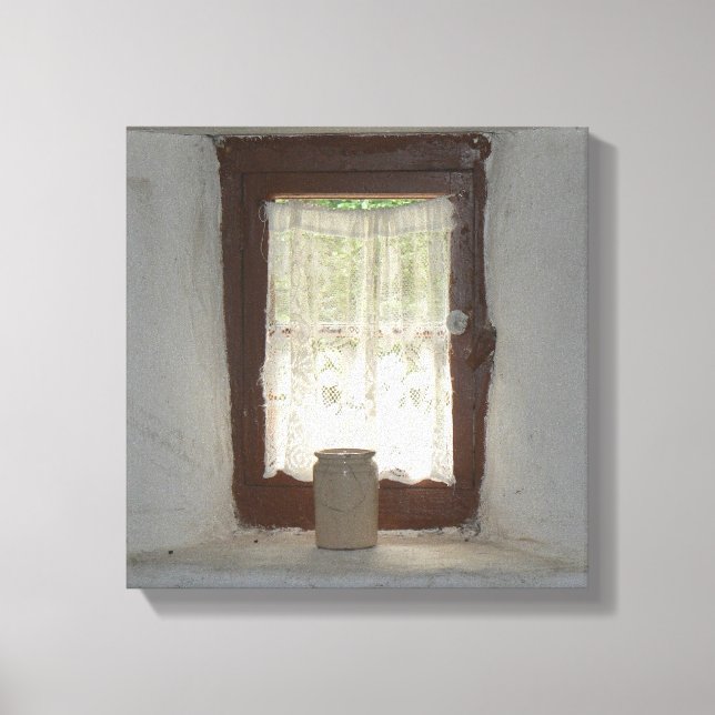 Old Irish kitchen window Canvas Print (Front)