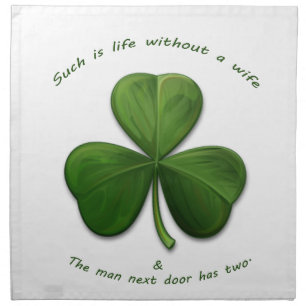 Old Irish Sayings Cloth Napkin