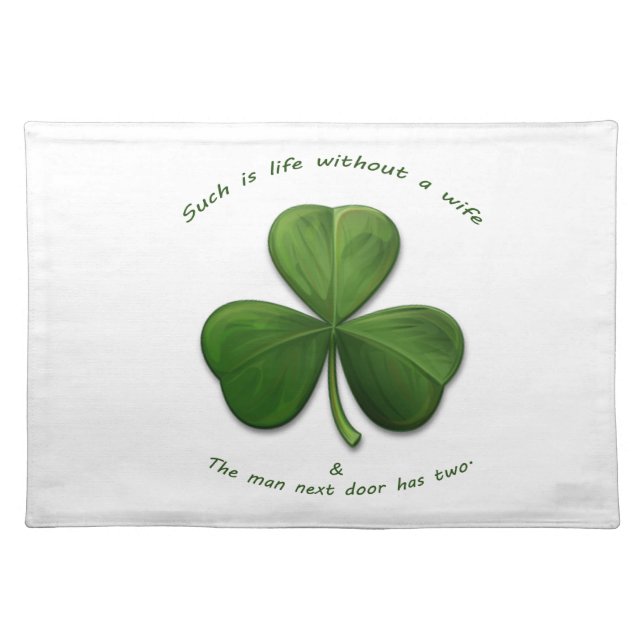 Old Irish Sayings Cloth Placemat (Front)