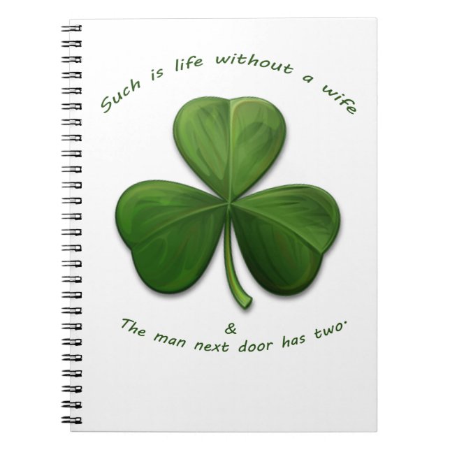 Old Irish Sayings Notebook (Front)