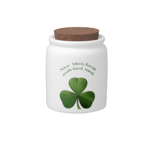 Old Irish sayings on Irish Design Products Candy Jar