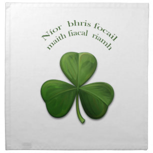 Old Irish sayings on Irish Design Products Cloth Napkin