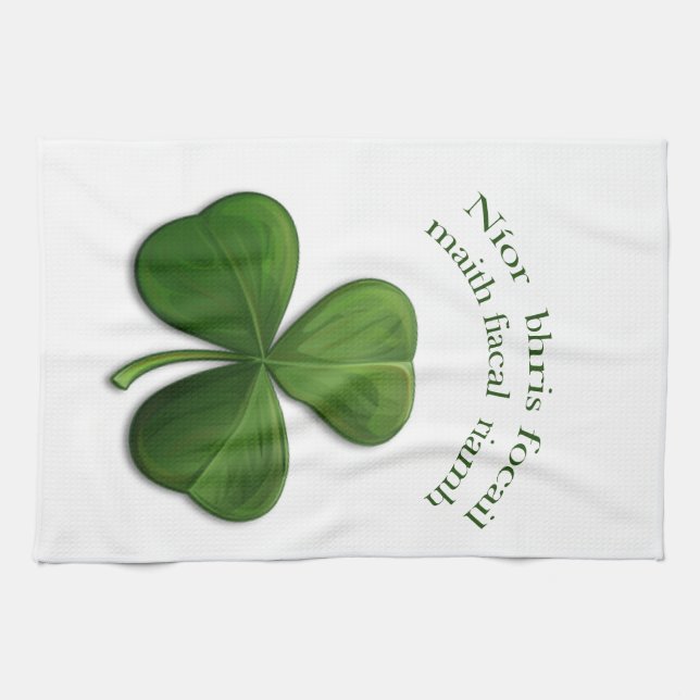 Old Irish sayings on Irish Design Products Kitchen Towel (Horizontal)