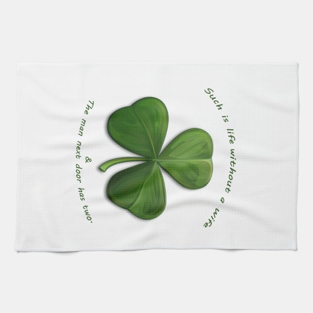 Old Irish Sayings Towel (Horizontal)