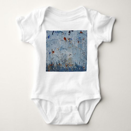 Old Iron Blue Stain Corrode Baby Bodysuit