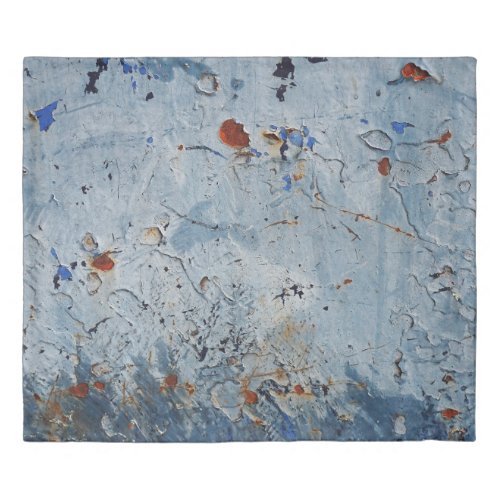 Old Iron Blue Stain Corrode Duvet Cover