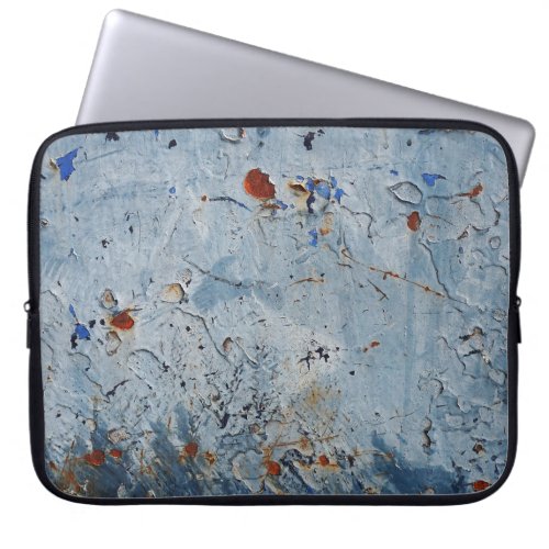 Old Iron Blue Stain Corrode Laptop Sleeve