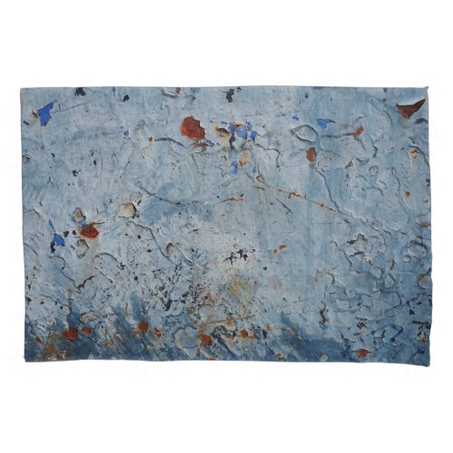 Old Iron Blue Stain Corrode Pillow Case