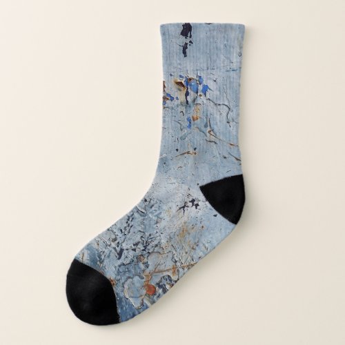Old Iron Blue Stain Corrode Socks