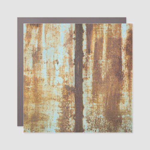 Old Iron Rust Metal Background Car Magnet