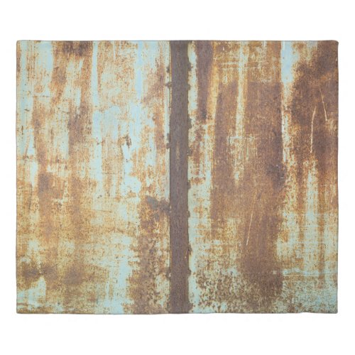 Old Iron Rust Metal Background Duvet Cover