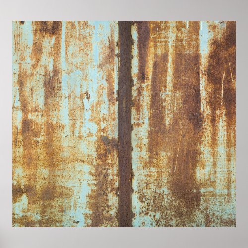 Old Iron Rust Metal Background Poster