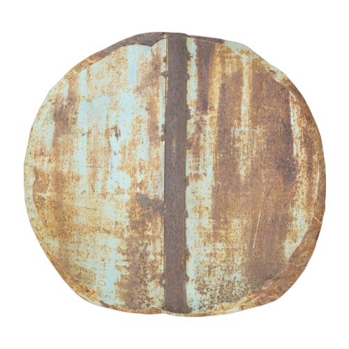 Old Iron Rust Metal Background Pouf