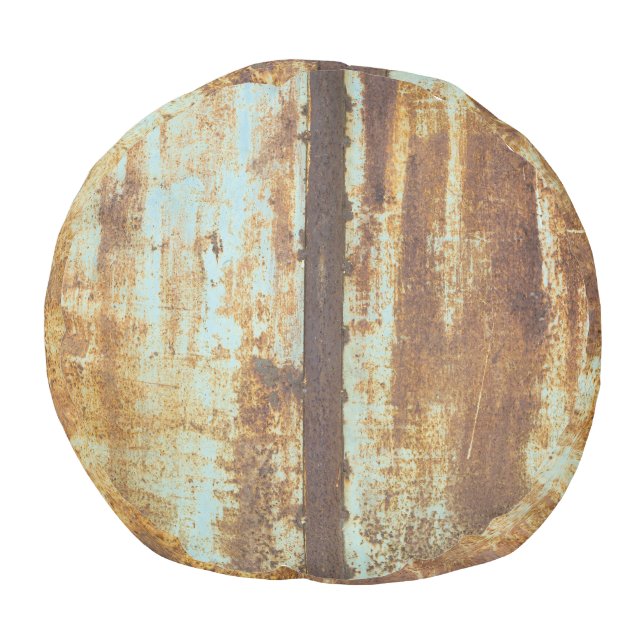 Old Iron Rust: Metal Background Pouf (Bottom)