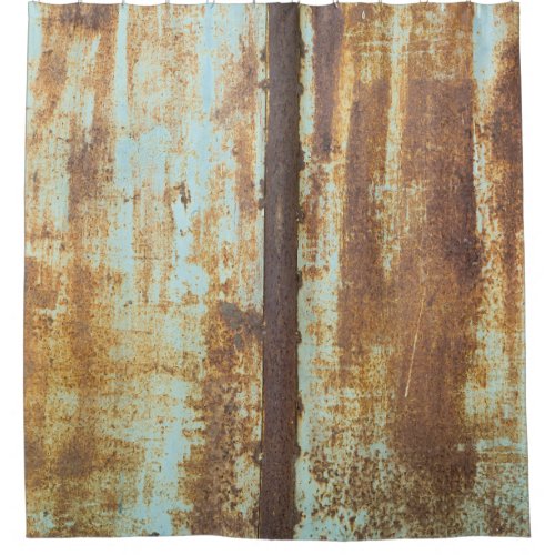 Old Iron Rust Metal Background Shower Curtain
