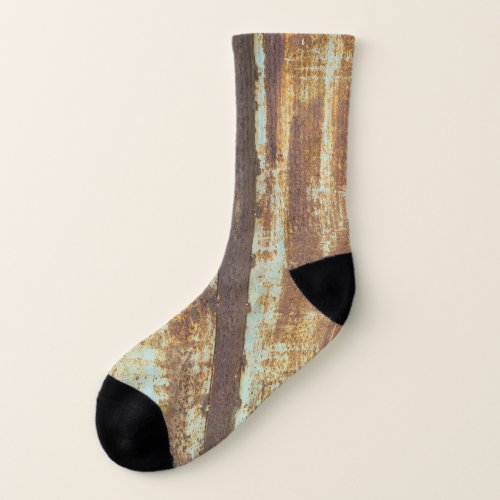Old Iron Rust Metal Background Socks